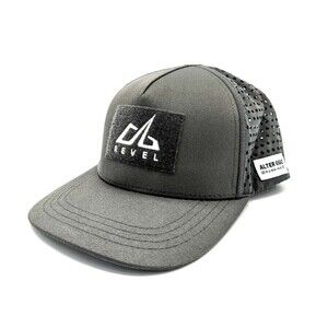 Alter Ego Revel Hat Cap SnapBack Gray Vented Mesh Snap Back Running Adjustable